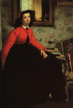 Portrait of Mademoiselle L.L.  Young Woman in a Red Jacket